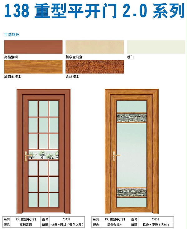 138重型平开门2.0系列
