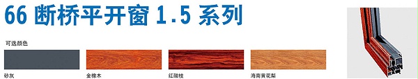 66断桥平开窗1.5系列